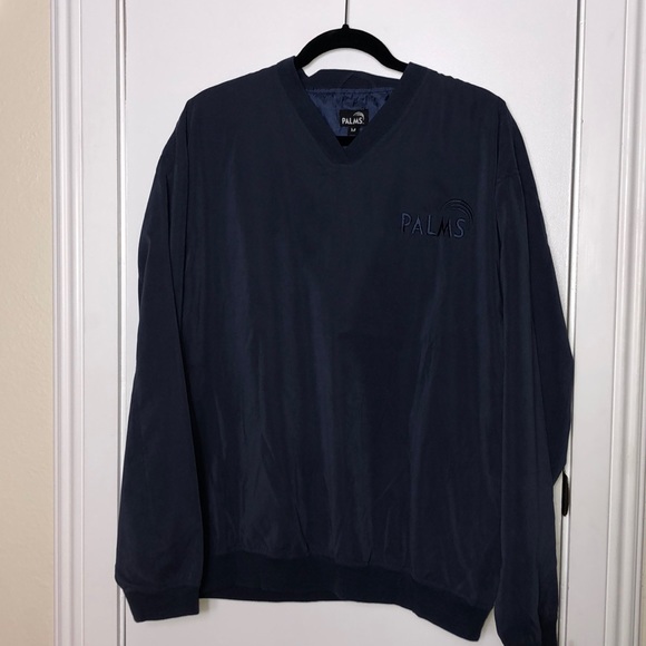 Palms navy blue size Med. pullover jacket - Picture 1 of 7